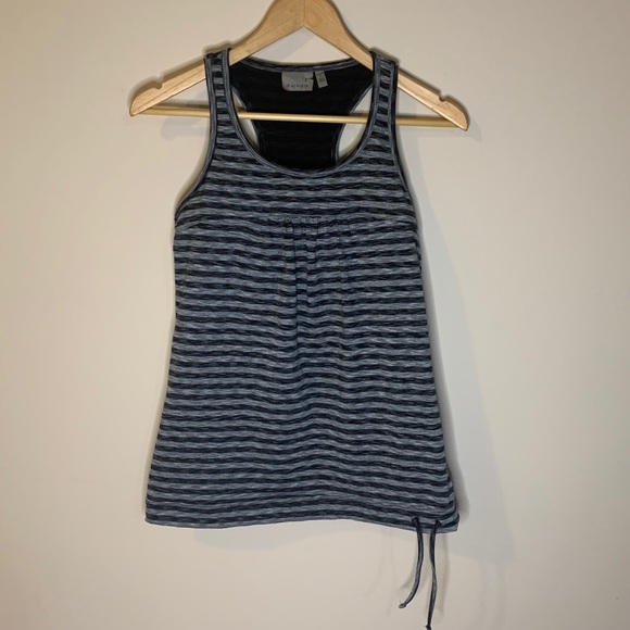 Athleta Tinker Heather Stripe Racerback Tank Top Women Workout Size Small - Picture 1 of 5